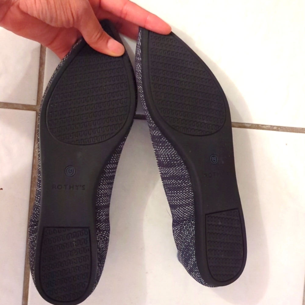 EUC Rothys The Point Flats, Heathered Indigo, Sz 9 (fit like 8.5) - Picture 5 of 8